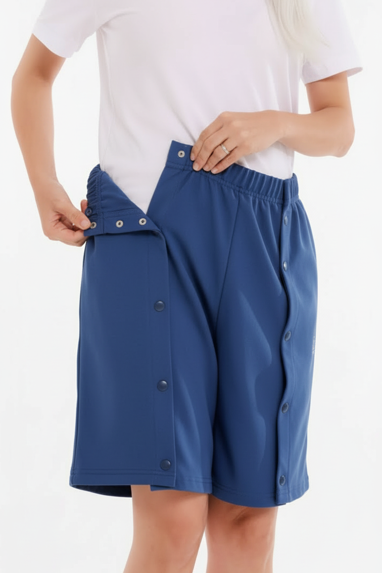 ComfortCure® Adaptive Bedbound Patient Care Shorts (Dual Snap-Front)