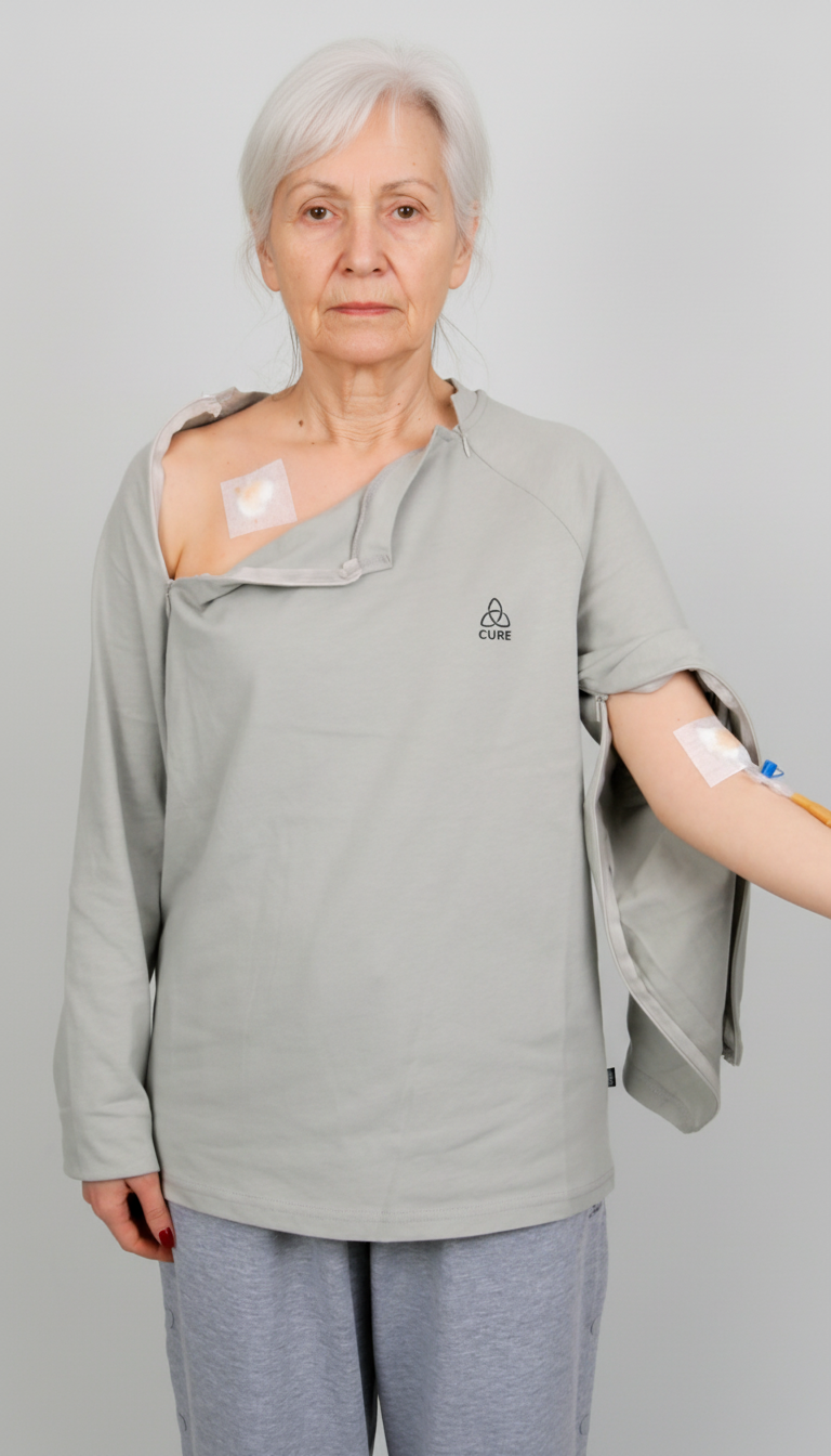 ComfortCure® Adaptive Chemo & Dialysis Port Access Shirt