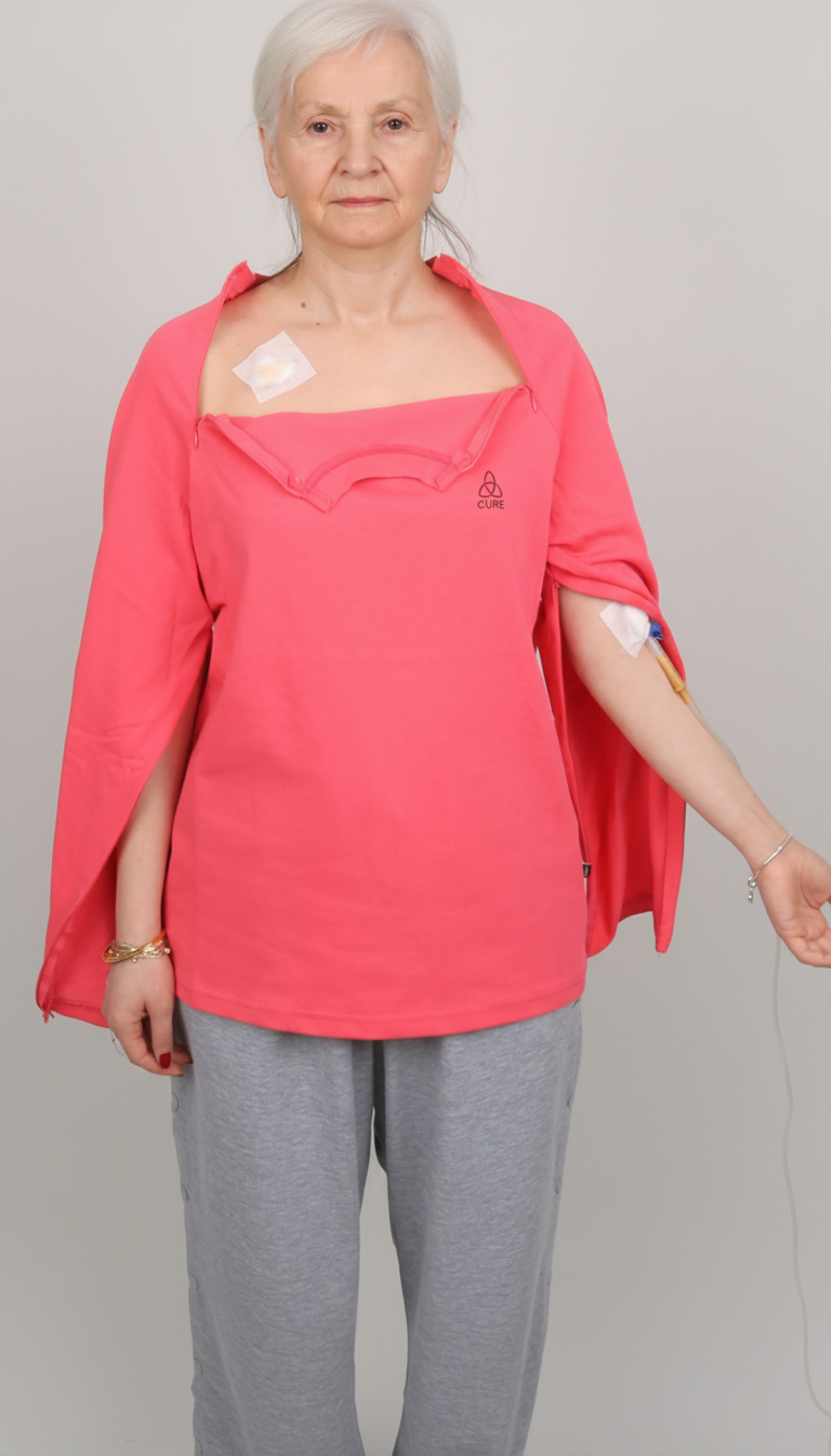 ComfortCure® Adaptive Chemo & Dialysis Port Access Shirt