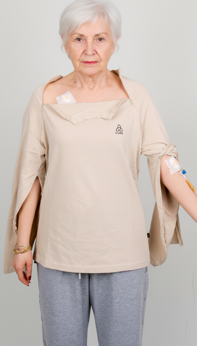 ComfortCure® Adaptive Chemo & Dialysis Port Access Shirt