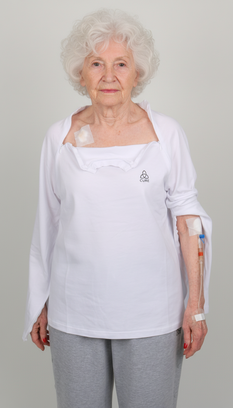 ComfortCure® Adaptive Chemo & Dialysis Port Access Shirt