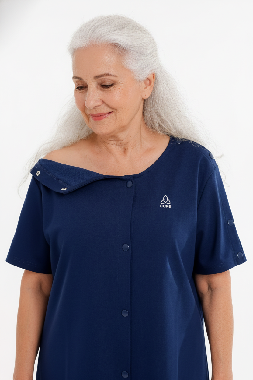 ComfortCure® Adaptive Clinical Recovery Shirt (Drain Pockets)