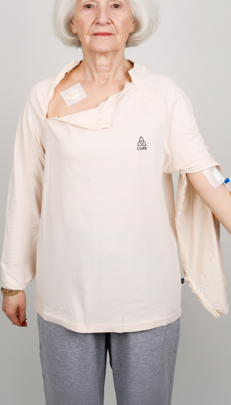 ComfortCure® Adaptive Chemo & Dialysis Port Access Shirt