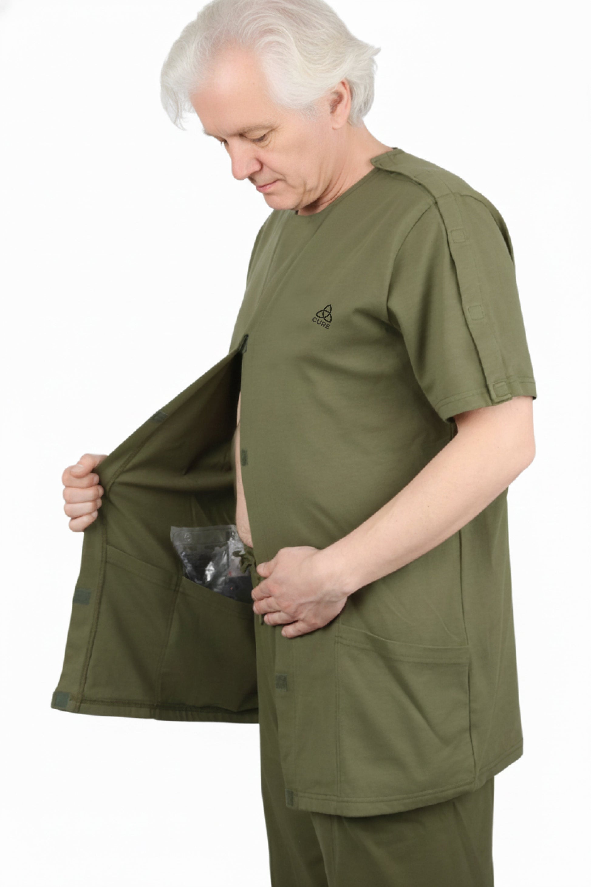 ComfortCure® Adaptive Clinical Recovery Shirt (Drain Pockets)