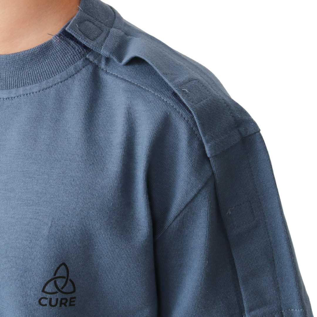 ComfortCure® Adaptive Kids' Broken Arm Recovery Tee - Turkish Organic Cotton