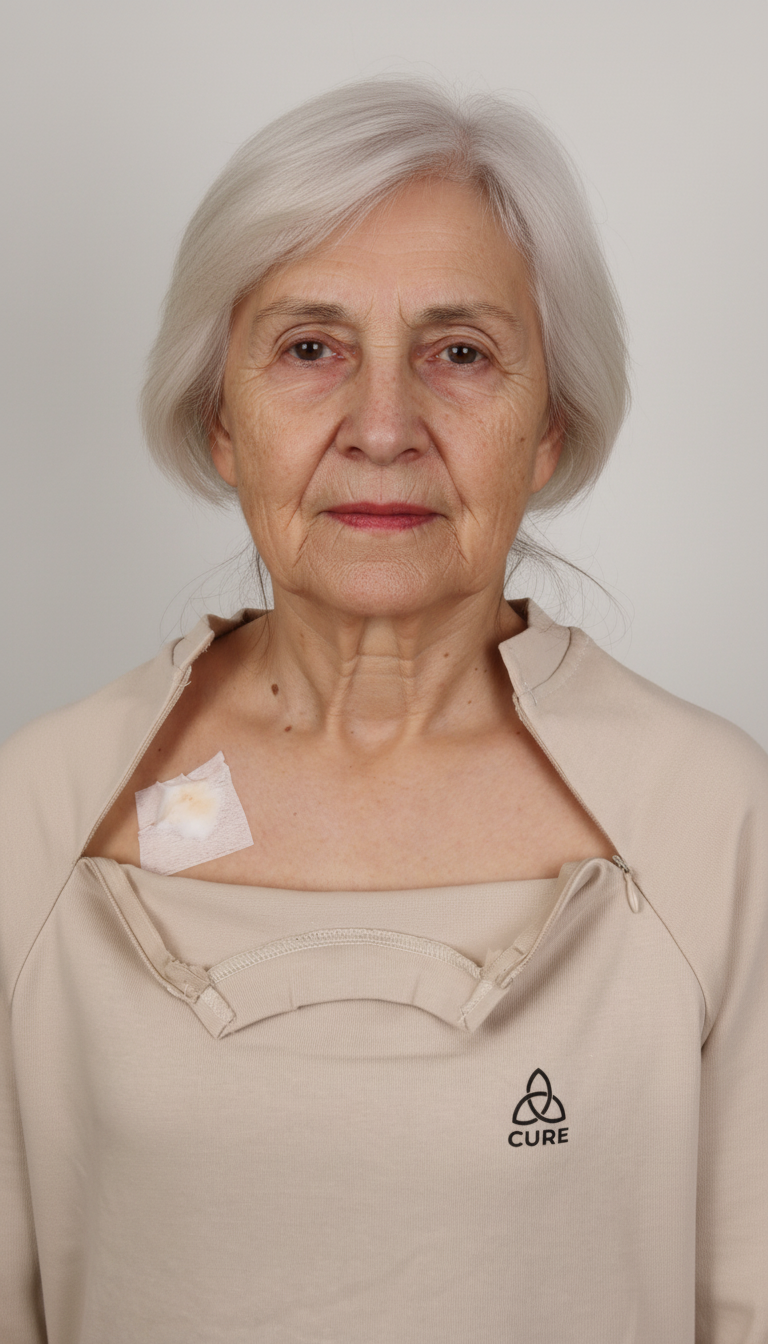 ComfortCure® Adaptive Chemo & Dialysis Port Access Shirt