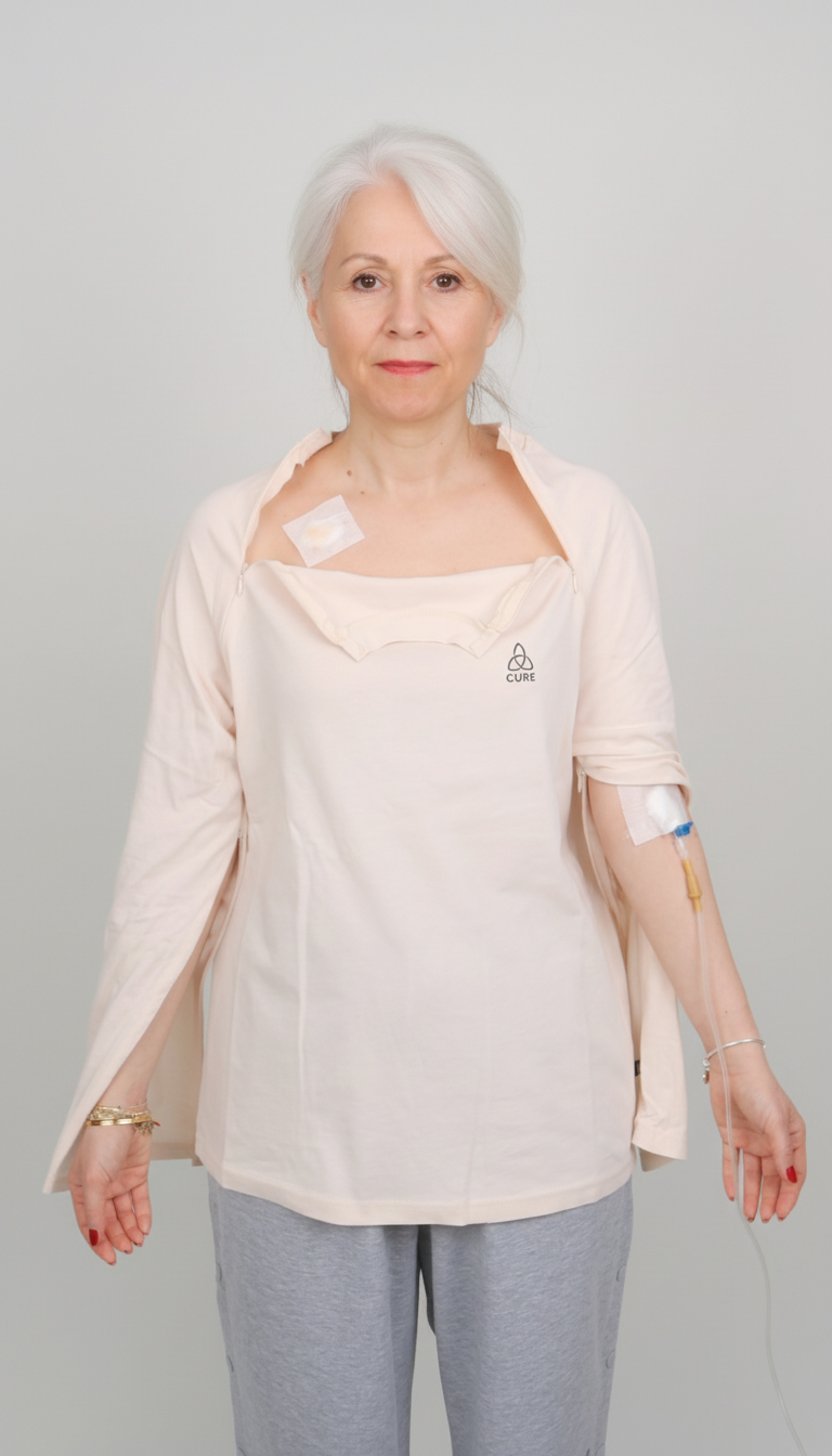 ComfortCure® Adaptive Chemo & Dialysis Port Access Shirt