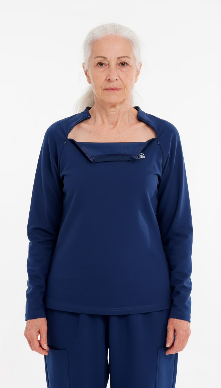 ComfortCure® Adaptive Chemo & Dialysis Port Access Shirt