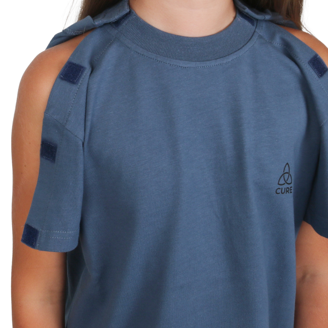 ComfortCure® Adaptive Kids' Broken Arm Recovery Tee - Turkish Organic Cotton