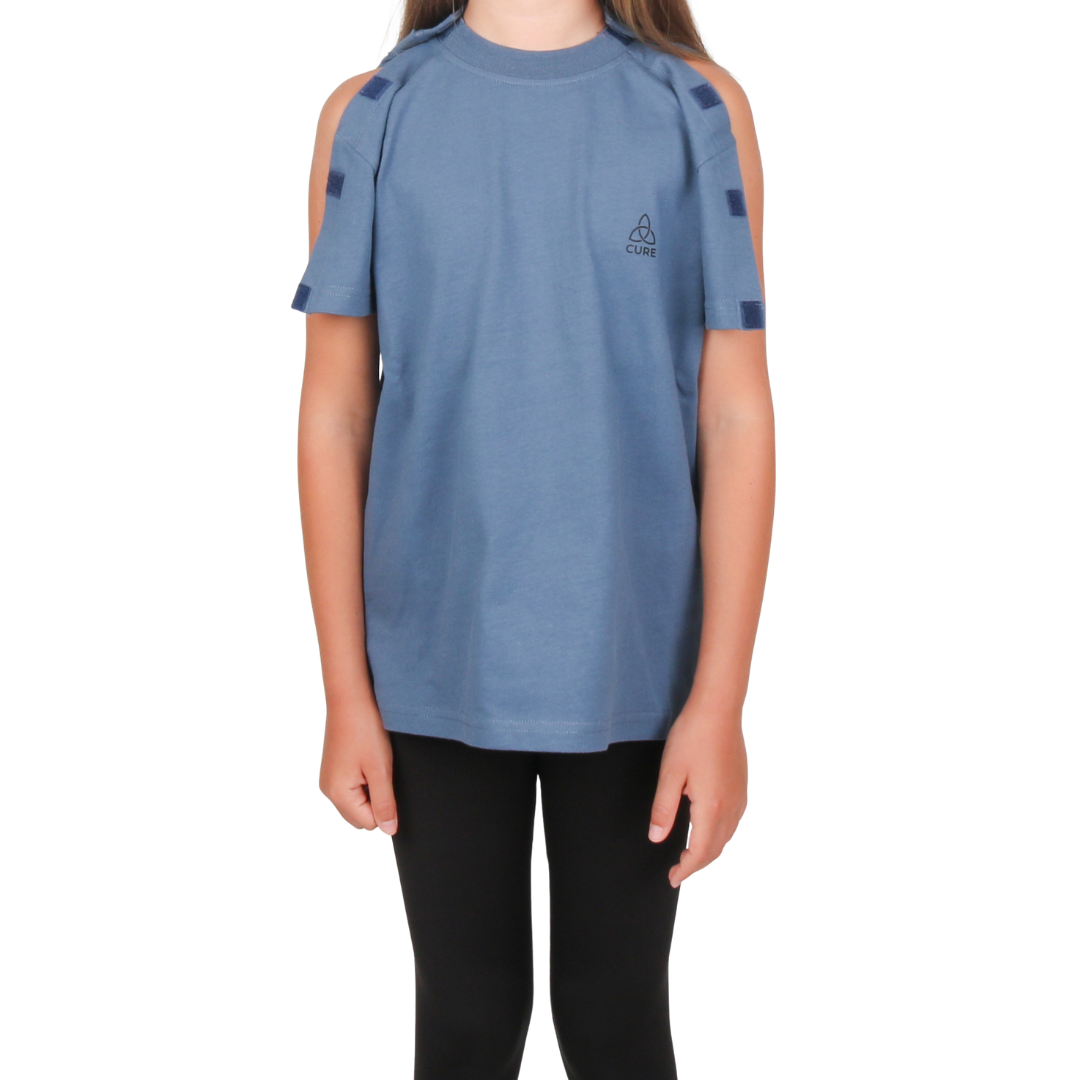 ComfortCure® Adaptive Kids' Broken Arm Recovery Tee - Turkish Organic Cotton
