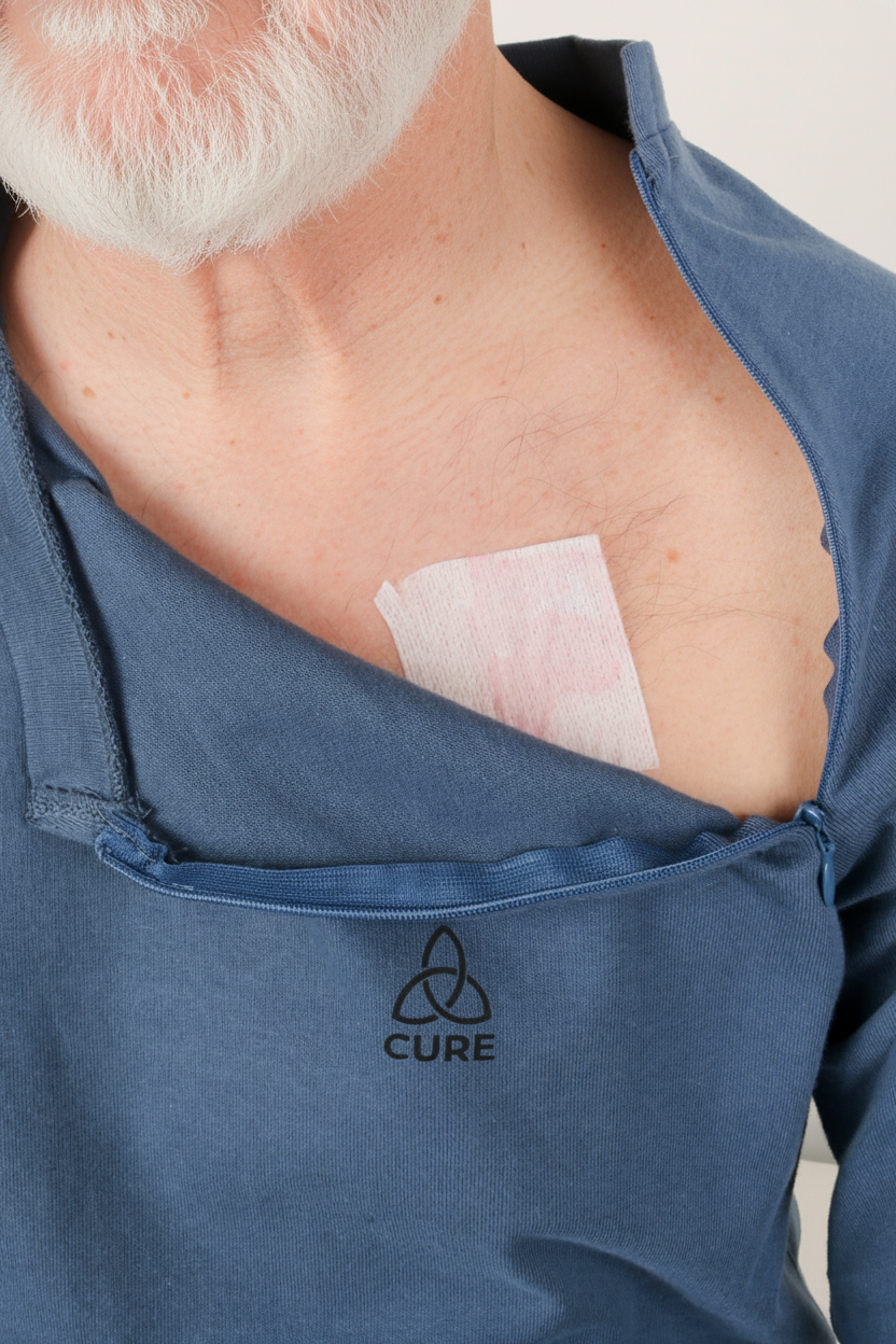 ComfortCure® Adaptive Chemo & Dialysis Port Access Shirt