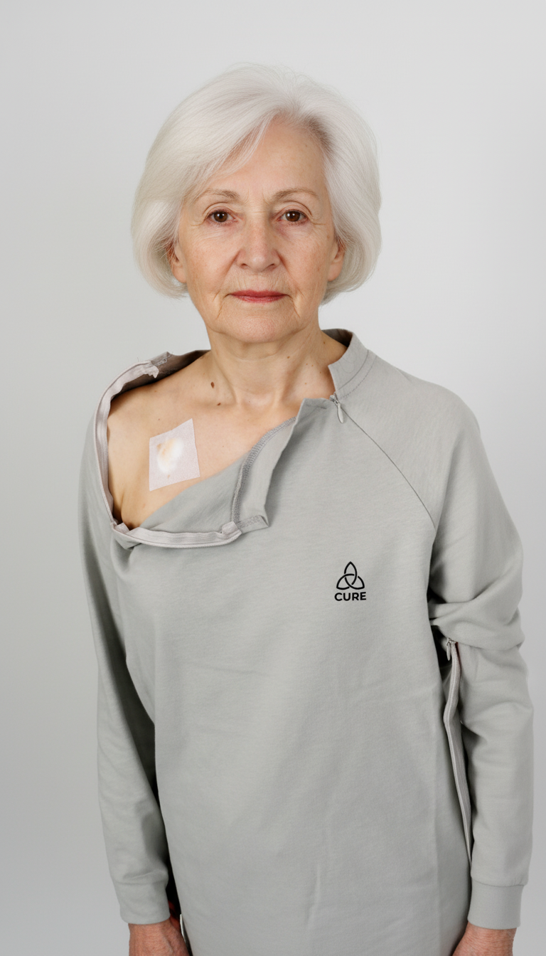 ComfortCure® Adaptive Chemo & Dialysis Port Access Shirt