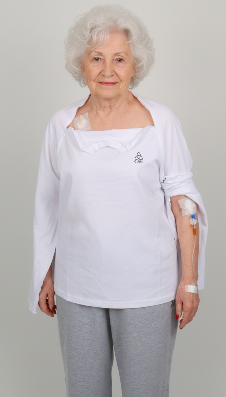 ComfortCure® Adaptive Chemo & Dialysis Port Access Shirt