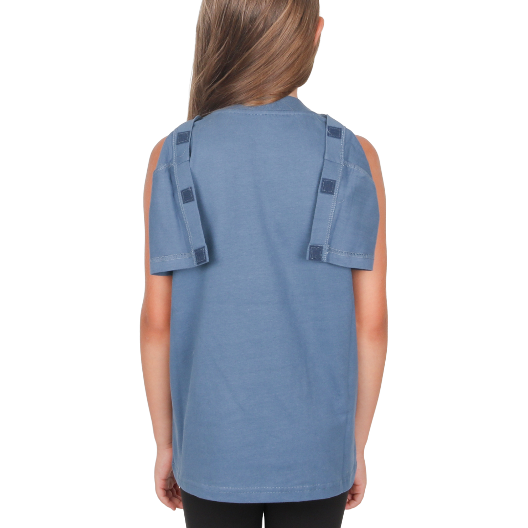 ComfortCure® Adaptive Kids' Broken Arm Recovery Tee - Turkish Organic Cotton