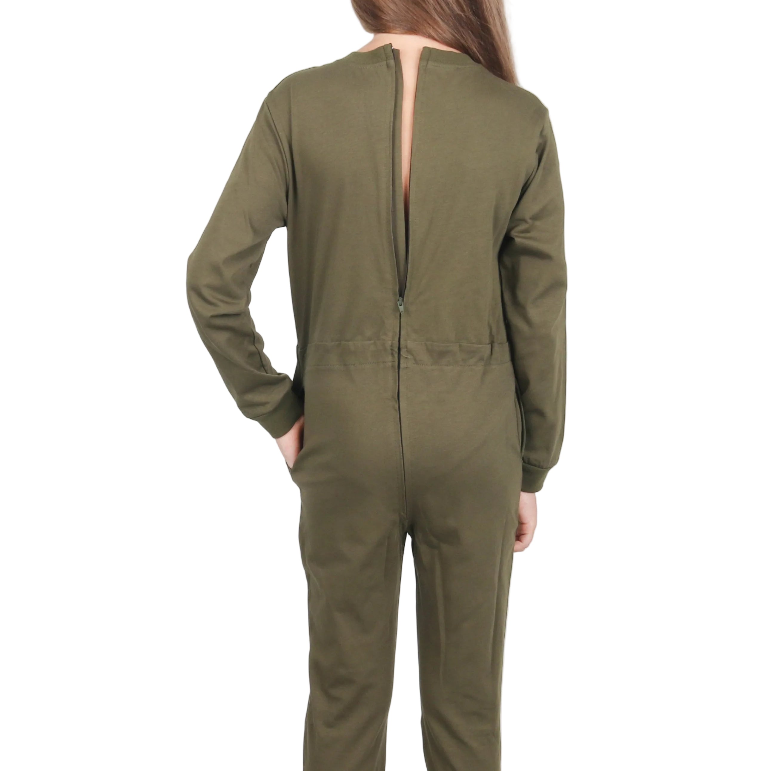 ComfortCure® Adaptive Special Needs Kids' Anti-Strip Jumpsuit (Back-Zip) - Turkish Organic Cotton