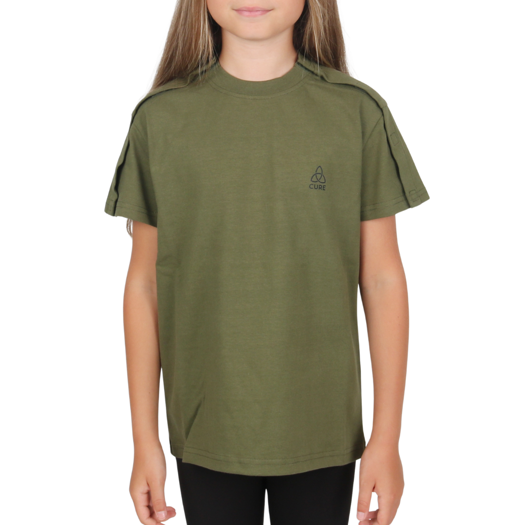 ComfortCure® Adaptive Kids' Broken Arm Recovery Tee - Turkish Organic Cotton