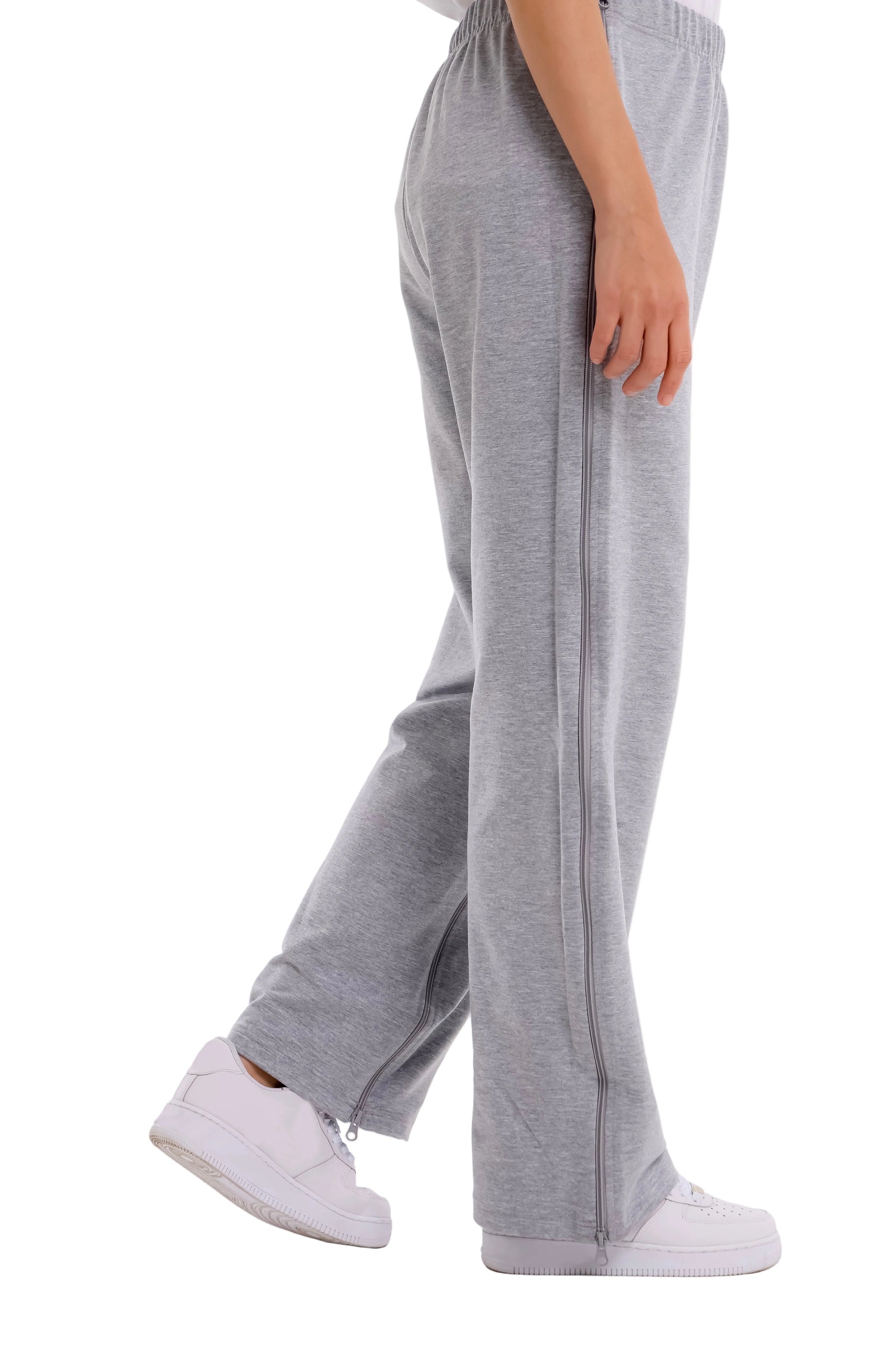 Adaptive Bedbound Patient Care Trousers Zip-Open Inseam 1
