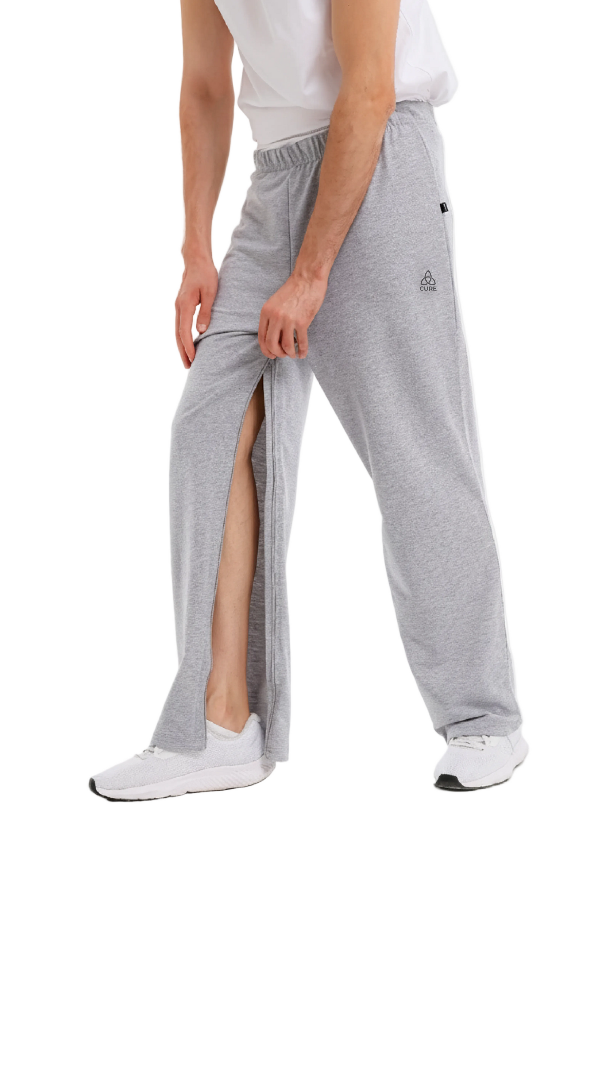 Adaptive Bedbound Patient Care Trousers Zip-Open Inseam 1